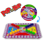 3-In-1 Travel Games Set for Kids Pop & Hop Four in a Row Noughts & Crosses Holiday Fun