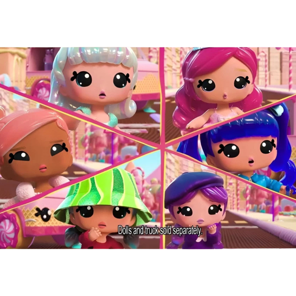 MGA Yummiland Callie Birthday Cake Doll with DIY Shimmer Lip Gloss Kit and Fashion Accessories