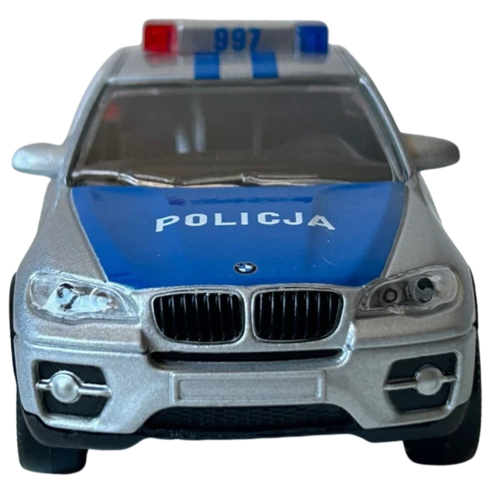 Rastar Bmw X6 Police Car Diecast Model Toy 1:43 Scale German Polish Police Collectible