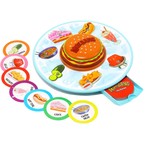 Mukbang the Game Randomizer Burger Button Sound Game Funny Family Party Game for Kids