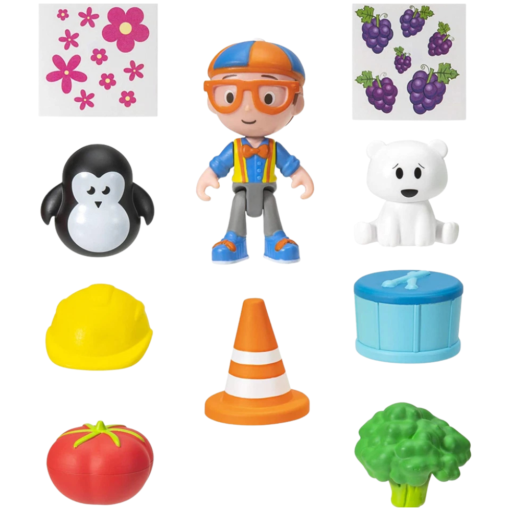 Blippi Surprise Boxes Learning Colours Educational Toy with Exclusive Blippi Figure Kids