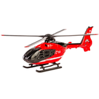 Daffi Polish Fire Brigade Airbus Ec135 Helicopter Diecast Model Toy 1:100 Scale Collectible
