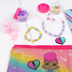 LOL Surprise Glitter Purse & Jewellery Making Kit for Girls Age 6+ Creative Arts Crafts Bead Set Gift