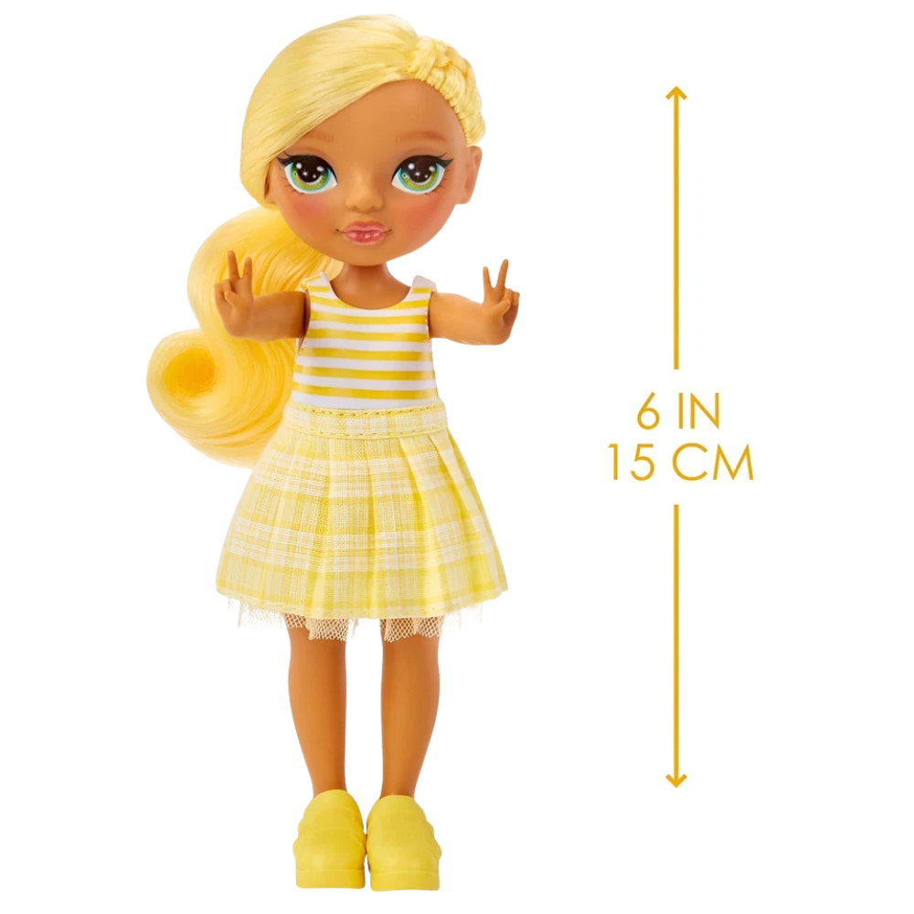 Rainbow High Littles Daisy Madison Doll with Yellow Outfit, Handbag and Magical Pet Bear