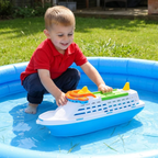 Toyland 41cm Colourful Cruise Ship Floating Water Toy With Moveable Doors & Wheels, Ages 3+