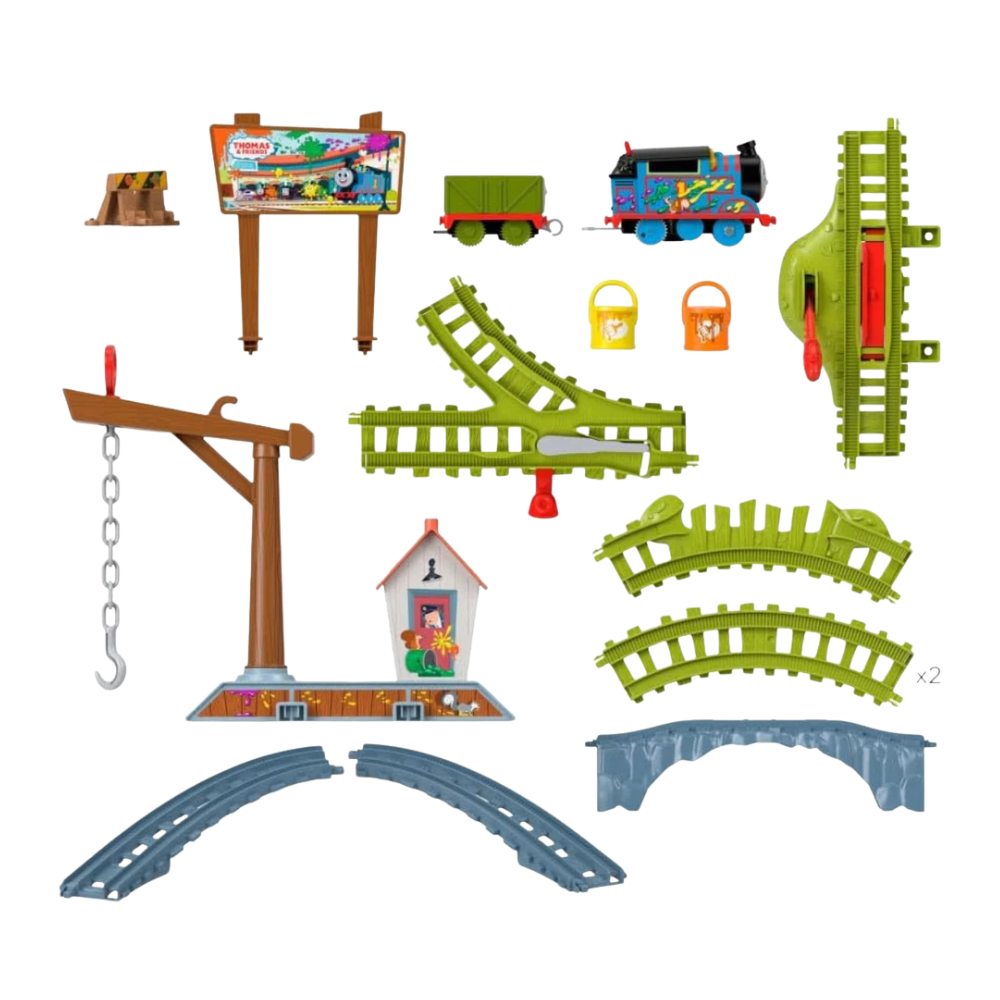Thomas & Friends Paint Delivery Set Motorized Thomas Train Troublesome Truck Track Kids 3+ New