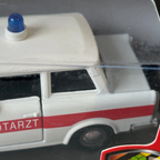 Trabant 601 Notarzt Ambulance Diecast Model Car Toy 1:32 Scale East Germany