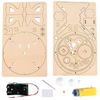 RLS 3D Wooden Solar System DIY Puzzle Model with Motorised Rotating Planets Science Kit