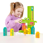 Fisher Price Adding Alligator Preschool Math Learning Toy Counting Blocks Stacking Game 3+