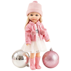 15" Fashion Doll Pink American Style Girl Rotatable Head Styling Hair BiBi Doll Toy 3+