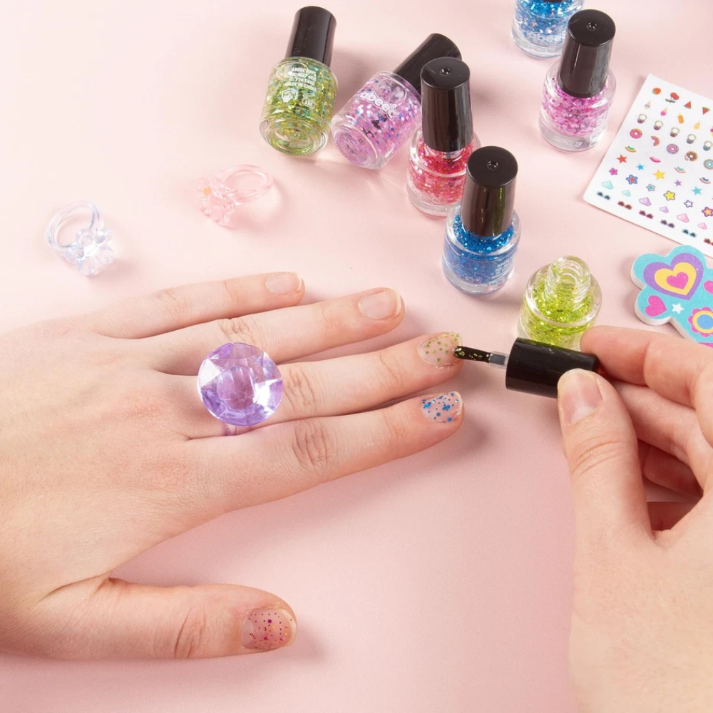 Abeec Fabulous Nail Kit Nail Polish Set with Nail Accessories & Kids Jewellery Gift Set