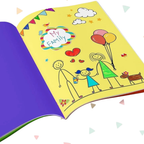 A4 Scrapbook Craft Pad Pack of 3, 32 Pages Each Kids Drawing and Photo Book for School