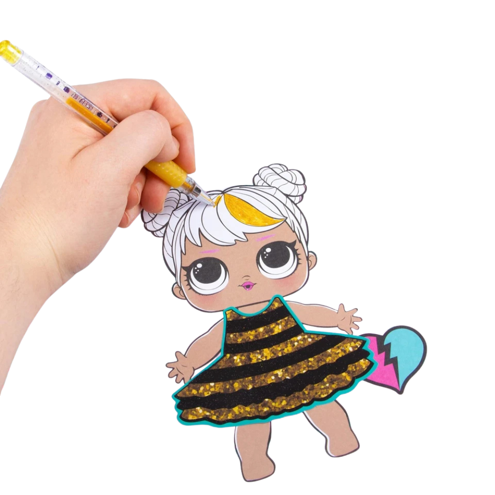 Lol Doll Fashion Art Pad Makeup & Fashion Design Kit Creative Girls Activity Gift Set