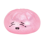 Toyland® Glitter Pink Squishy Bao Dumpling Fidget Toy with Reusable Steamer Box – Sensory Squeeze Toy Ages 3+