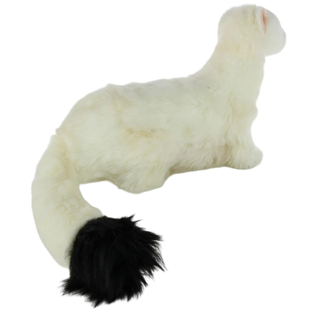 Hansa Ferret Plush Soft Toy White Stoat Ermine Animal Teddy Gift 7321 Uk Wildlife Lovers Gift