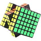 Qiyi 6x6 Magic Cube Puzzle Toy Black Super Smooth Fast Speed Cube for Brain Training