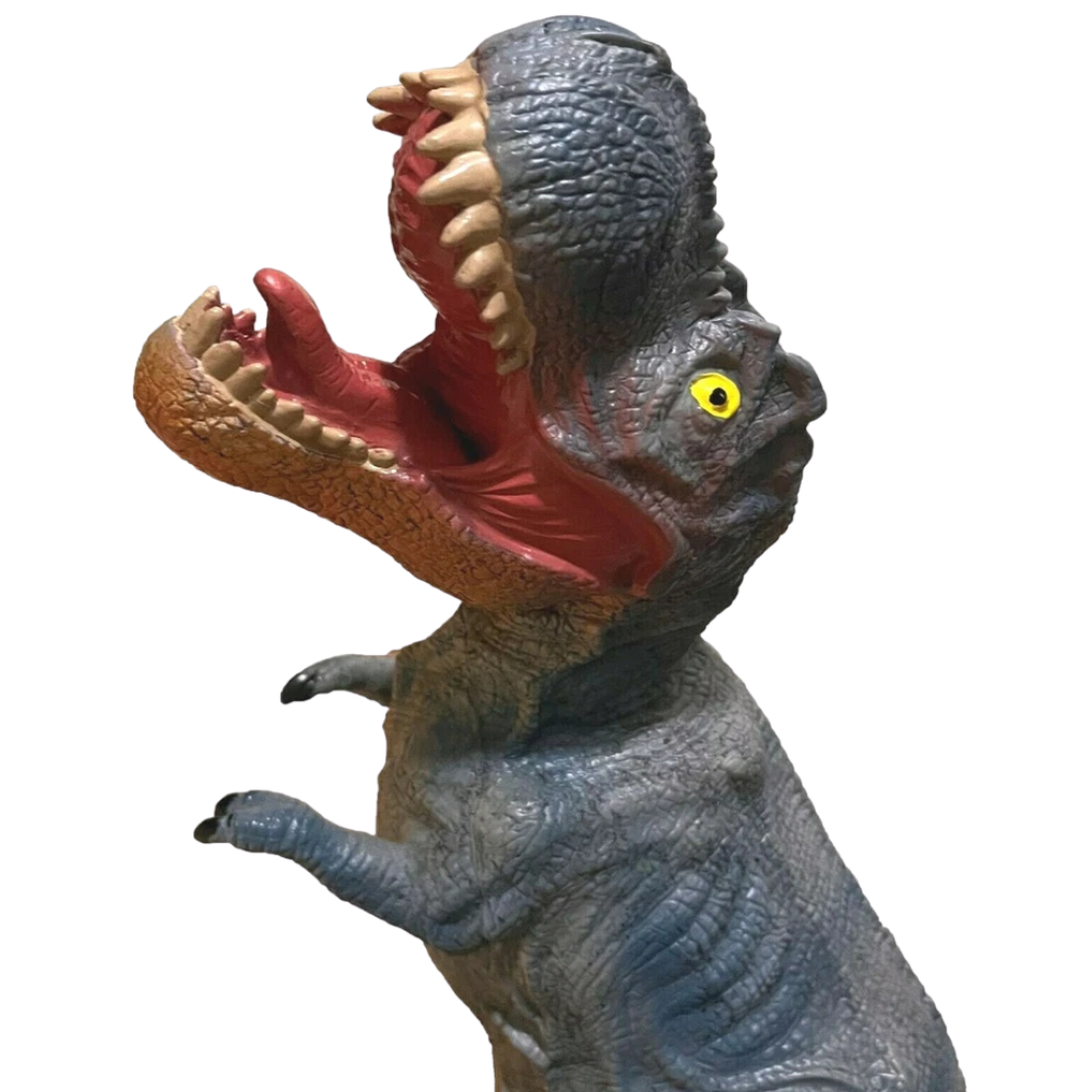 Giant Soft Roaring Dinosaur Toy T-Rex Blue 27 Inch Plush Dino Gift for Kids Ages 3+