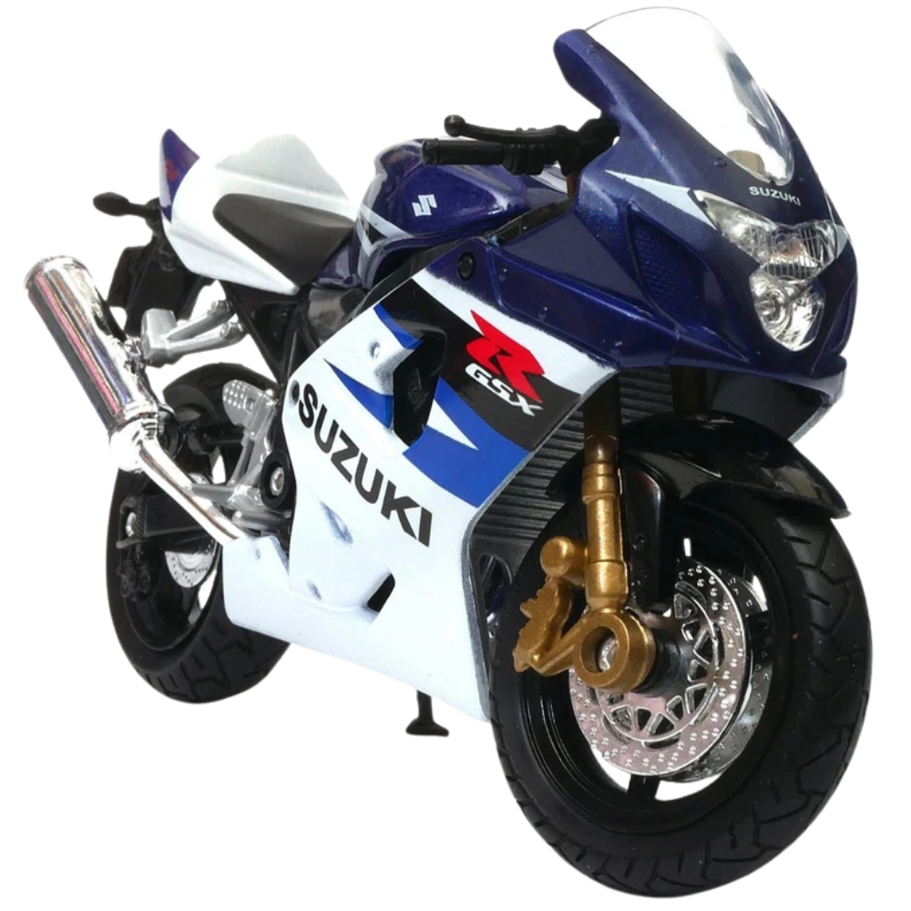Welly Suzuki Gsx-750 Japanese Sports Motorcycle Diecast Model Toy 1:18 Scale Collectible Bike