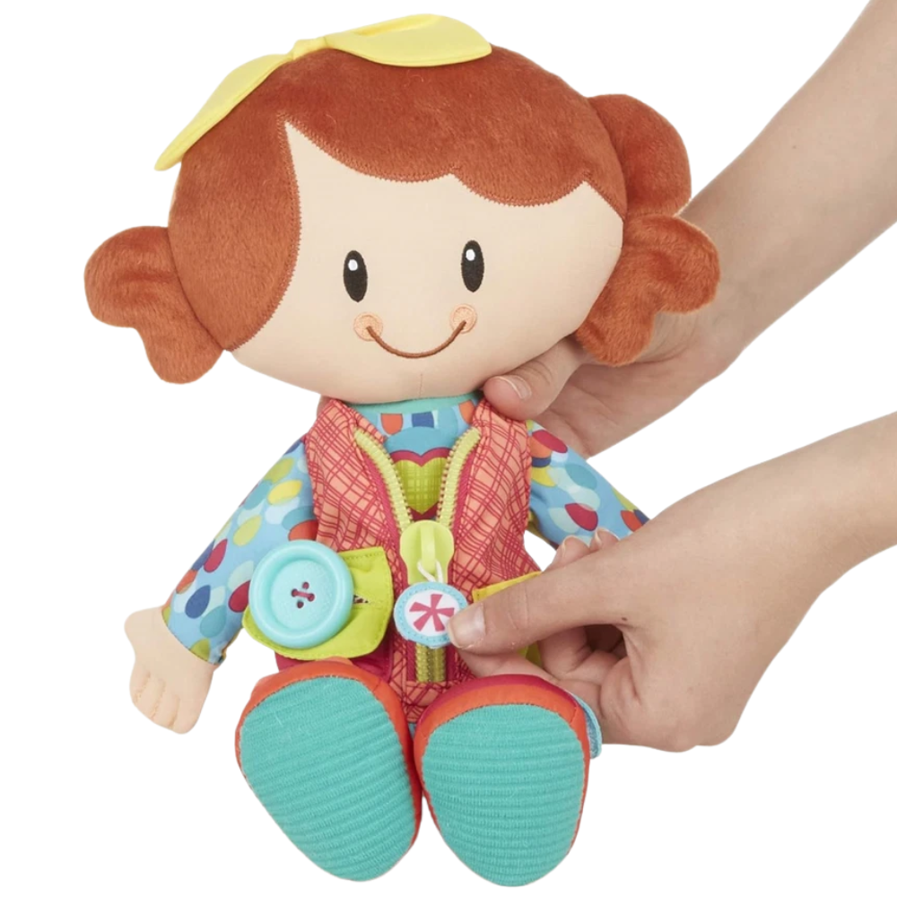 Playskool Classic Dressy Bessy Plush Toy for Toddlers Girls Dressing Skills 2+