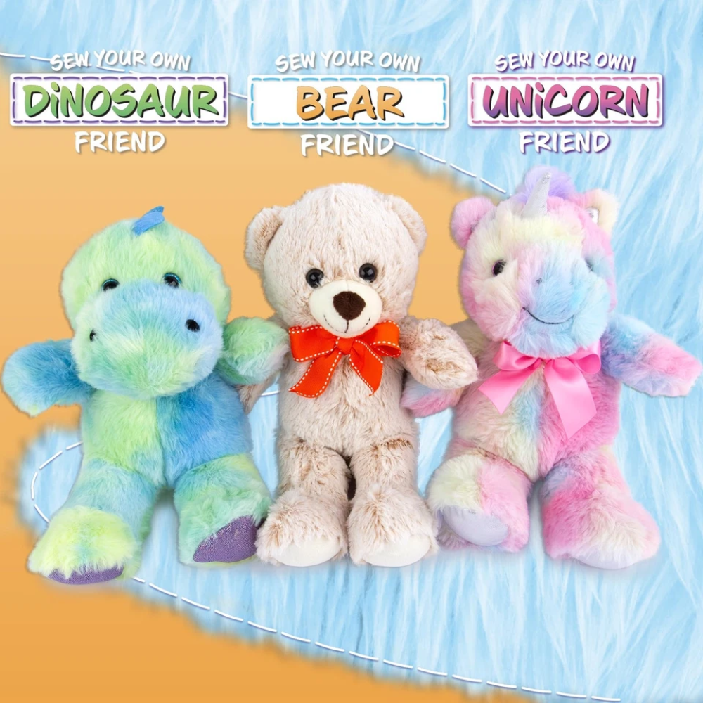 Abeec Sewing Kit for Kids Sew Your Own Teddy Bear Craft Kit for Boys and Girls Diy Set