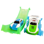 Glow in the Dark Battle Race Track Set 87 Piece Rc 2 Player Twin Car Kids Gift Toy Set