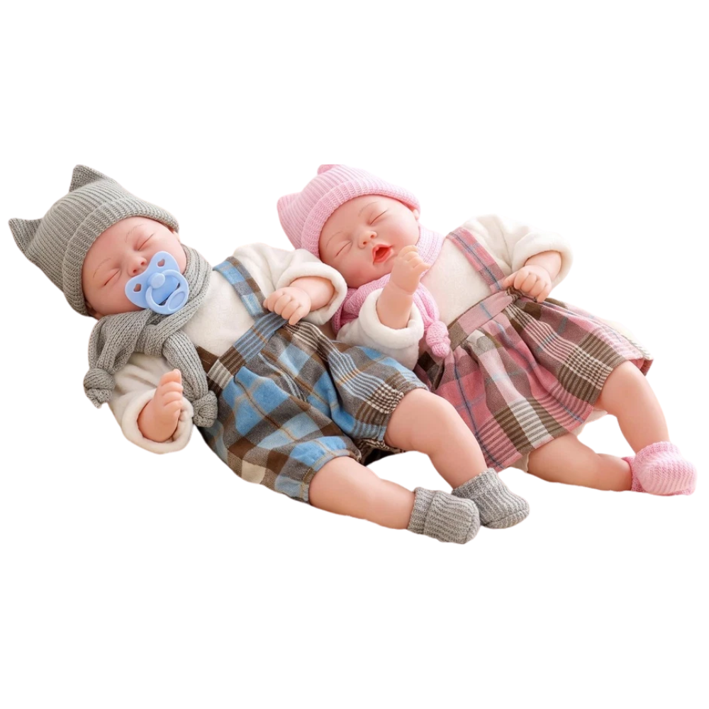 Bibi Doll Bonnie 18 Inch Soft Body Baby Doll Girl Pink Tartan Outfit Sounds Toy Gift Child