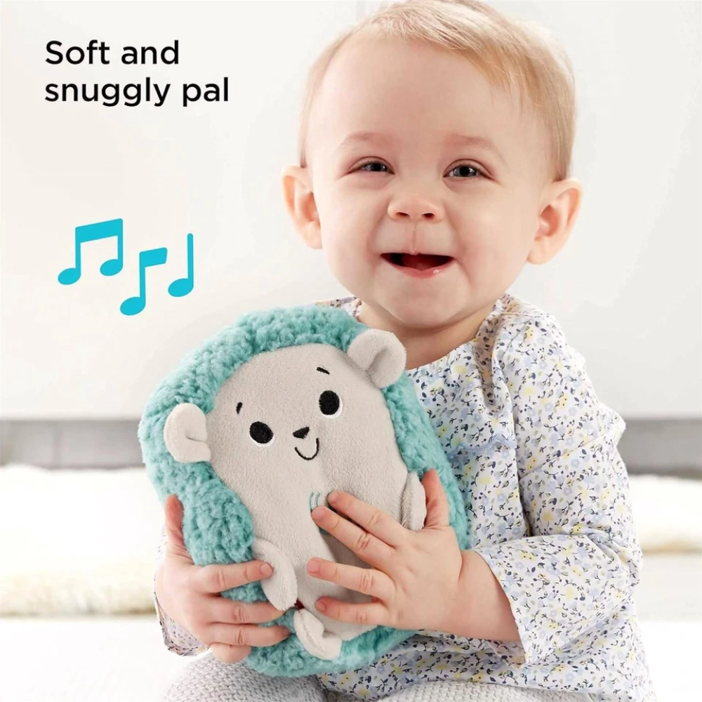Fisher-Price Calming Vibes Hedgehog Soother Baby Sound Machine Plush Toy for Sleep & Comfort