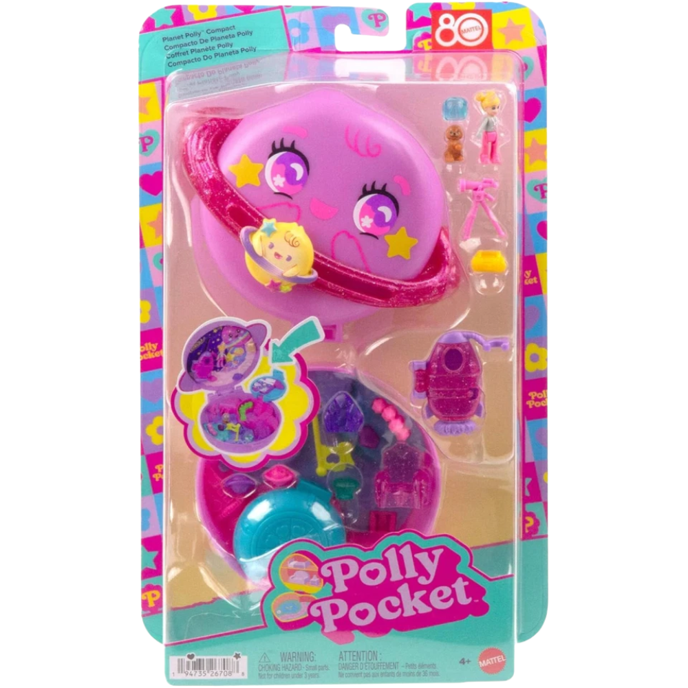 Polly Pocket Planet Polly Compact Playset Space Adventure Micro Doll Accessories Toy 4+