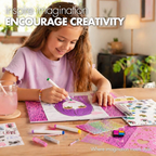 Abeec Fashion Designer Kit for Girls Creative Diy Dress Design & Fashion Craft Kit Set Fun