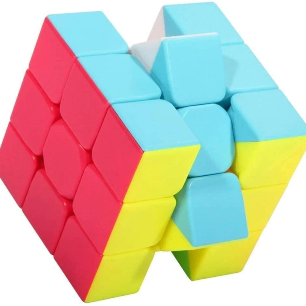 3x3 Speed Cube Magic Puzzle Toy Stickerless Smooth Fast Turning Cube for Kids Adults
