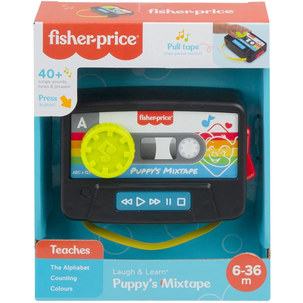 Fisher-Price Puppy's Mixtape Lights Sounds Music Phrases Interactive Baby Toy New Gift