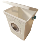 Washing Powder Storage Container 5l Laundry Pods Detergent Box with Handle Lid for Powder