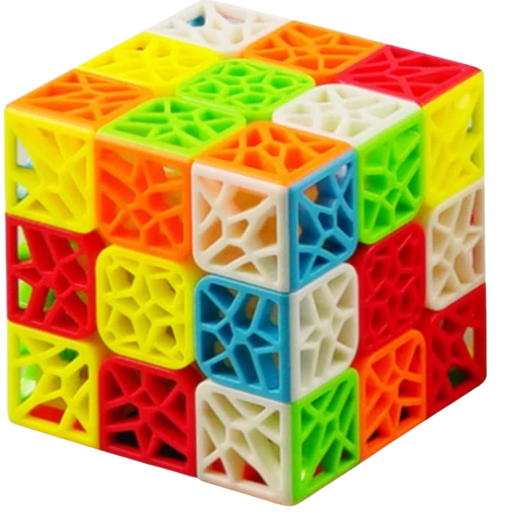 QiYi DNA 3x3 Speed Cube Puzzle Stickerless Smooth Magic Cube Toy for Kids Adults