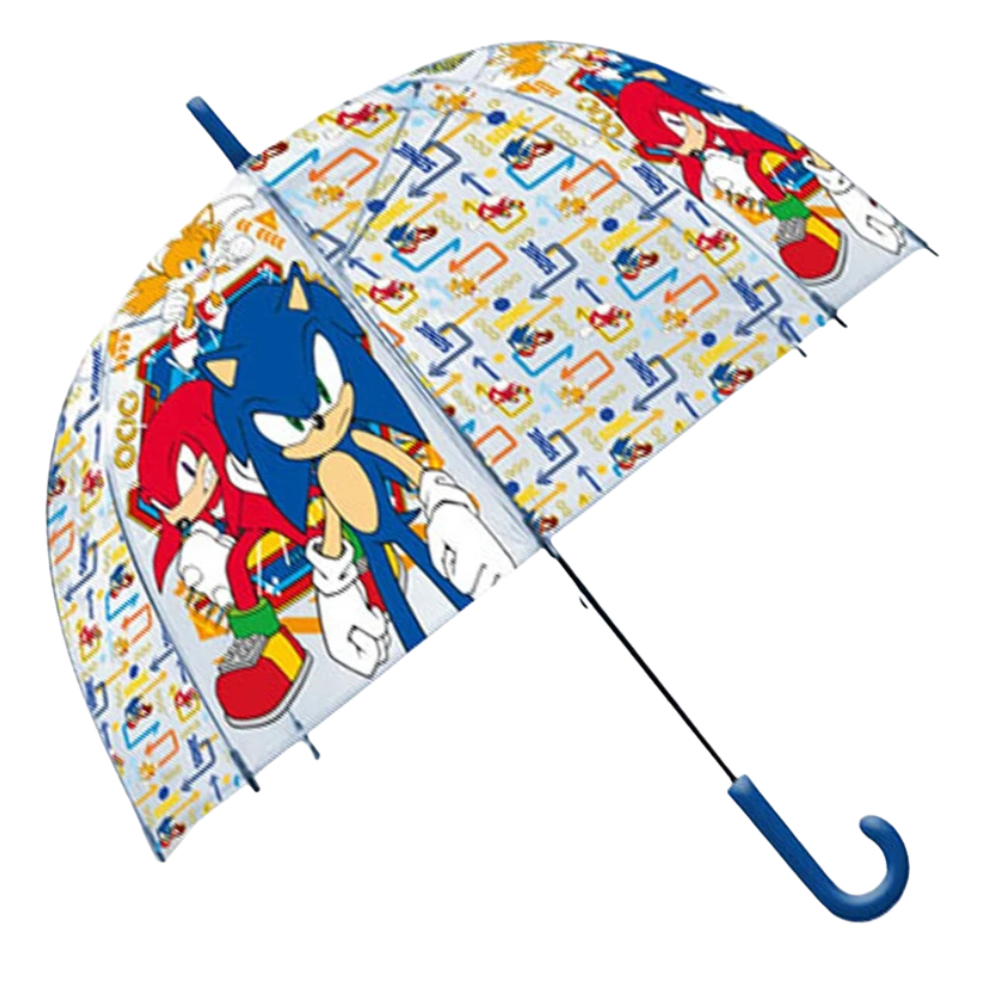 Kids Character Dome Umbrella 70cm Windproof Bubble Brolly