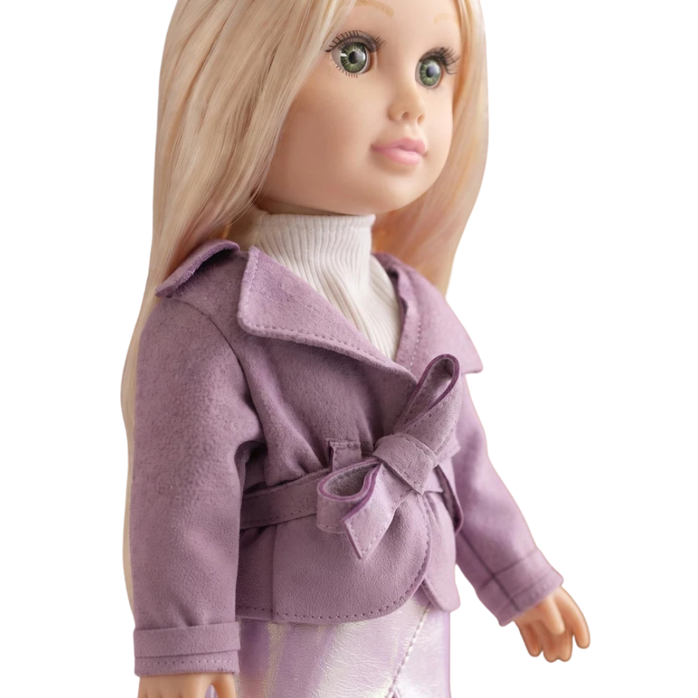 Fashion Baby Doll 18-Inch Ashley with Movable Body & Long Blonde Hair Gift Bibi Doll for Kids
