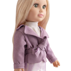 Fashion Baby Doll 18-Inch Ashley with Movable Body & Long Blonde Hair Gift Bibi Doll for Kids