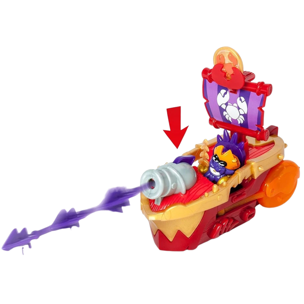Magic Box Piratix Adventure World Golden Treasure Sea Crusher Collectable Figure Pirate Toy & Character Figure