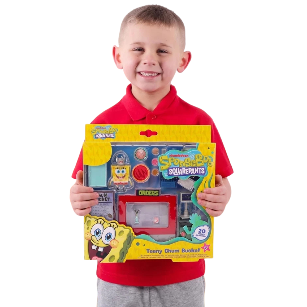 Toyland 20pc Spongebob Squarepants Teeny Chum Bucket Figure & Accessories Playset Ages 5+