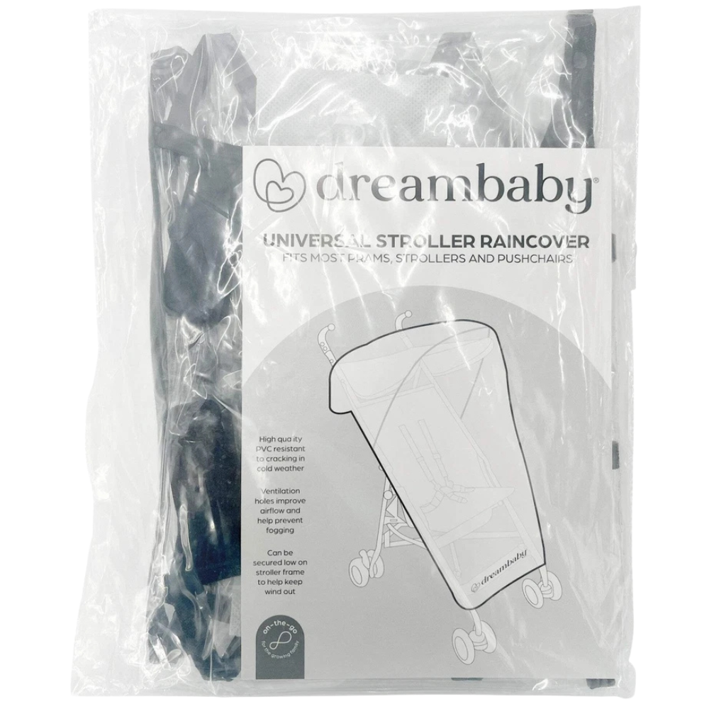 Dreambaby Universal Stroller Raincover for Hooded Pushchairs Weather Protection Cover New