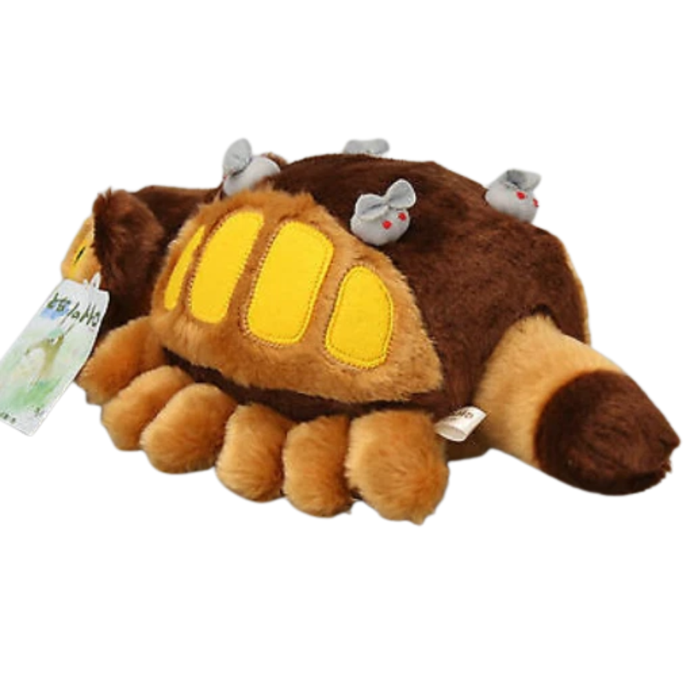 15" Studio Ghibli My Neighbor Totoro Cat Bus & Grin Totoro Plush Doll Soft Toys
