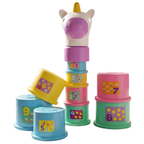 Baby Stacking Cups Unicorn Toy 12+ Months Nesting Shape Sorter Toddler Bath Play Set Games