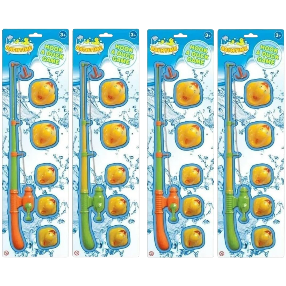 Pebble Hug Duck Hooking Game Kids Bath Fishing Toy Pool Party Educational Toy Set