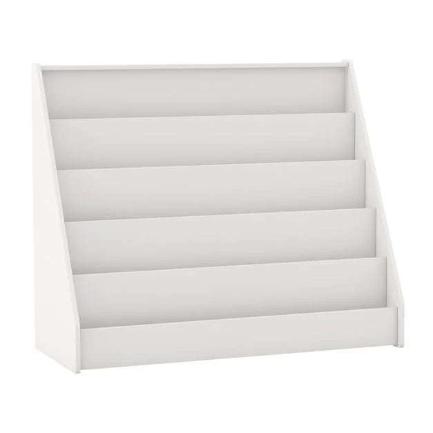 Toddler 5-Tier Wooden Bookshelf with Extra-Deep Compartments