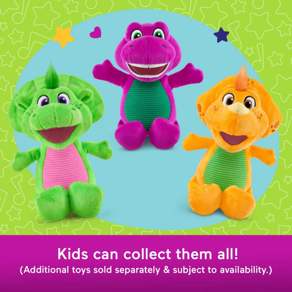Barney's World Barney Plush Soft Cuddly Toy 8 Inch Character Stuffed Animal Ages 2+