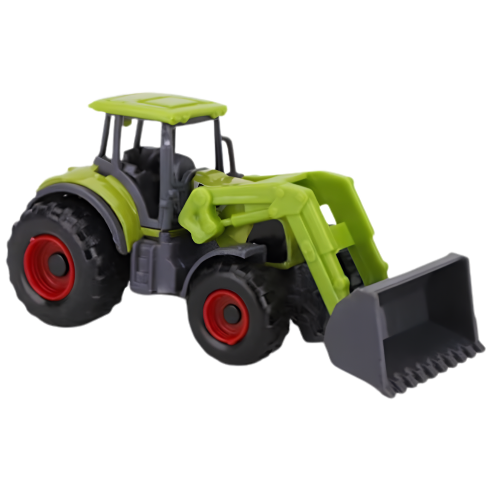 Toyland Set of 5 Green Die Cast Farm Machinery Toys 4.5cm Tractors Harvesters Playset