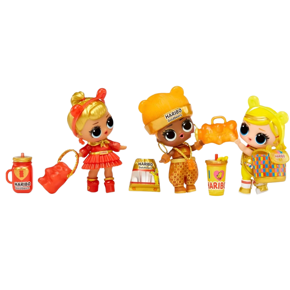 L.O.L. Surprise Loves Mini Sweets x HARIBO Goldbears Deluxe 3 Doll Collectible Set