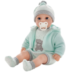 18" Lifelike Soft Body Baby Doll for Girls & Boys with 16 Sounds Outfits & Dummy Toy