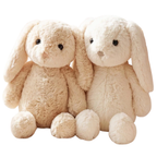 Stuffed Easter Bunny Plush Soft Rabbit Seated Super Cuddly Bunny Toy Pet for Kids & Home
