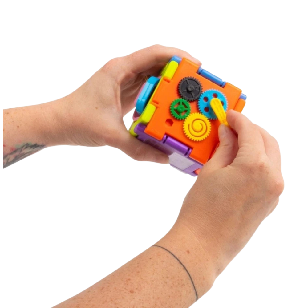 Super Sensory Square Fidget Toy Spin Pop Twist Click Interactive Sensory Toy Uk
