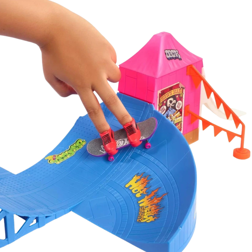 Hot Wheels Tony Hawk Skate Amusement Park Set Fingerboard Skate Shoes Ramps and Sounds
